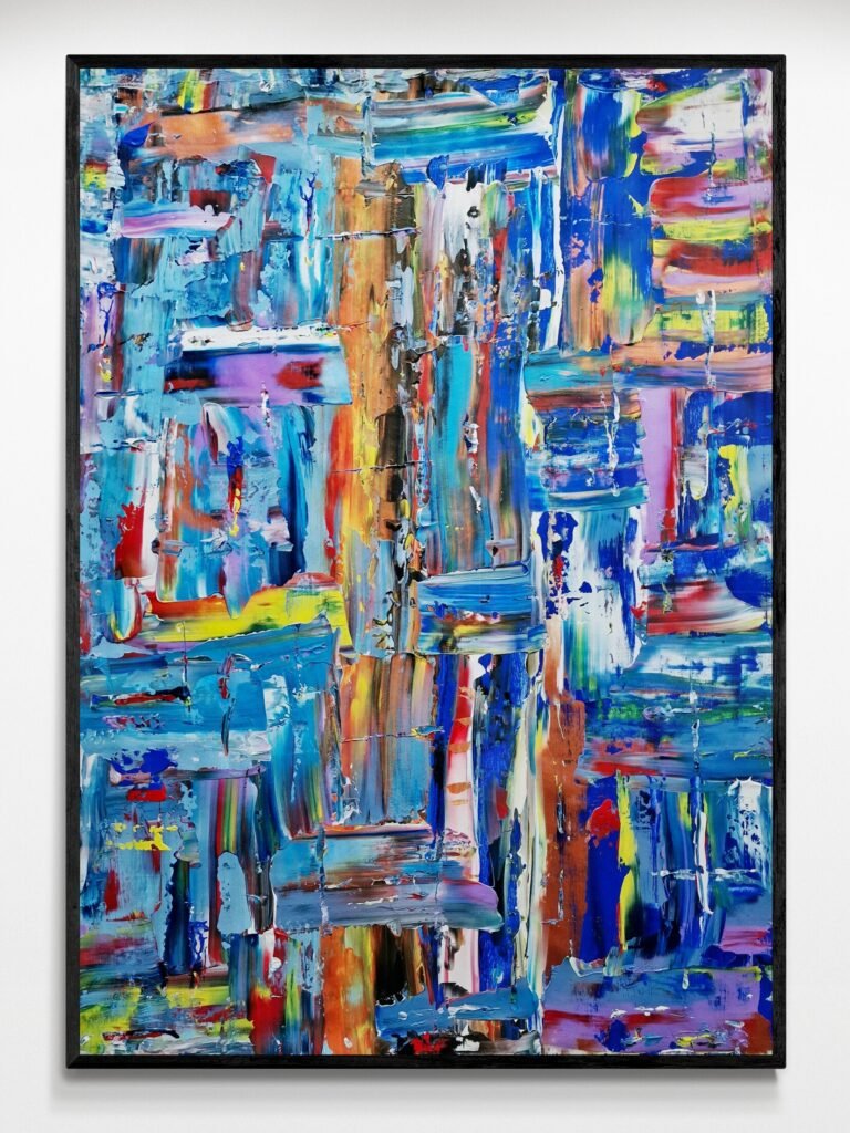 Handcrafted abstract artwork from KooK's Exclusive Gallery, featuring vibrant colors and intricate textures