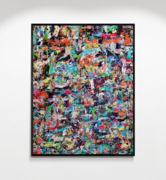 Kaos: One-of-a-Kind Abstract Expressionist Painting with Vibrant Layers & Palette Knife Energy