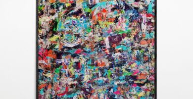 Kaos: One-of-a-Kind Abstract Expressionist Painting with Vibrant Layers & Palette Knife Energy
