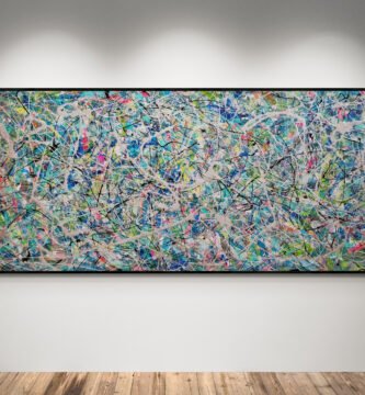 Number 221 – Large Abstract Expressionist Painting 200×75