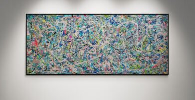 Number 221 – Large Abstract Expressionist Painting 200×75