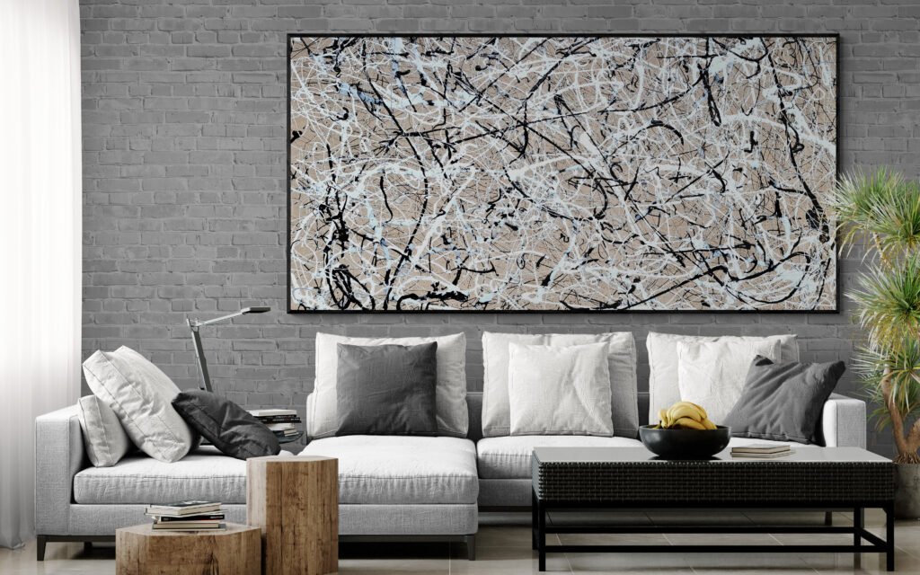 How to Choose Large Abstract Art for a Modern Living Room