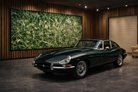 abstract wall art for luxury car garage modern automotive interior decor